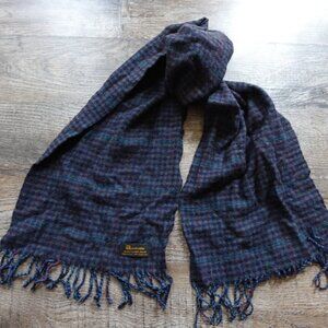 Amicale Cashmere camel hair scarf classic blue